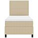 Letto a molle Grigio chiaro e bianco 203 x 100 x 128 cm - Foto miniatura 8