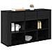 Credenza Rovere Nero 100 x 30 x 59,5 cm Legno multistrato - Foto miniatura 3