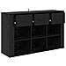 Credenza Rovere Nero 100 x 30 x 59,5 cm Legno multistrato - Foto miniatura 5