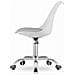 Sedia girevole VIRO bianca e grigia per ufficio, design ergonomico - Foto miniatura 3