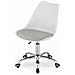 Sedia girevole VIRO bianca e grigia per ufficio, design ergonomico - Foto miniatura 5