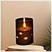 Candela Led Nera Senza Fiamma Con Luci A Filo Di Rame - Perfetta Per Natale, Compleanni E Matrimoni - Foto miniatura 3