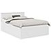 Struttura del letto Bianco 140 x 200 cm Legno multistrato - Foto miniatura 1