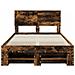 Struttura del letto Rovere fumé 137 x 203 cm Legno multistrato - Foto miniatura 8