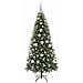 Albero di Natale artificiale con 300 LED Verde 180 cm PE e PVC - Foto miniatura 3
