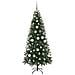 Albero di Natale artificiale con 300 LED Verde 180 cm PE e PVC - Foto miniatura 5