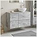 Set di mobili per il bagno 2 pcs Grigio Cemento - Foto miniatura 8