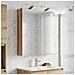 Mobiletto per specchio da bagno con porta Rovere Artigianale - Foto miniatura 4