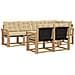 Set di divani da esterno con cuscino 7 pcs Bianco e Beige - Foto miniatura 1