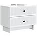 Armadio da Notte con cassetto Bianco 62 x 34,5 x 47,5 cm - Foto miniatura 2