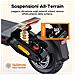 Y700 ABE Monopattino elettrico motore da 500W, batteria 48V 18,2Ah autonomia 85km, ammortizzazione anteriore e posteriore, NFC e Bluetooth, ideale per spostamenti urbani e gite fuoriporta - Foto miniatura 6