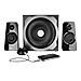 Set Altoparlanti 2.1 Tytan Subwoofer 60 Watt RMS Totali Colore Nero - Foto miniatura 1