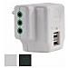 Adattatore Triplo 3 Prese Italiane 2 Usb - Foto miniatura 5
