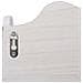 Appendiabiti A Muro Bianco 50x10x30 Cm In Legno - Foto miniatura 6