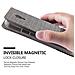 Custodia Compatibile Con Samsung Galaxy S4 Active In Grigio Nero - Coperchio Protettiva Con Chiusura Magnetica, Funzione Stand E Tasca Per Le Carte - Foto miniatura 8
