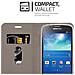 Custodia Compatibile Con Samsung Galaxy S4 Active In Grigio Nero - Coperchio Protettiva Con Chiusura Magnetica, Funzione Stand E Tasca Per Le Carte - Foto miniatura 9