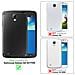 Custodia Compatibile Con Samsung Galaxy S4 Active In Grigio Nero - Coperchio Protettiva Con Chiusura Magnetica, Funzione Stand E Tasca Per Le Carte - Foto miniatura 10