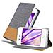 Custodia Compatibile Con Apple Iphone 4 / Iphone 4s In Grigio Chiaro Marrone - Coperchio Protettiva Con Chiusura Magnetica, Funzione Stand E Tasca Per Le Carte - Foto miniatura 4