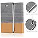 Custodia Compatibile Con Apple Iphone 4 / Iphone 4s In Grigio Chiaro Marrone - Coperchio Protettiva Con Chiusura Magnetica, Funzione Stand E Tasca Per Le Carte - Foto miniatura 5