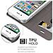 Custodia Compatibile Con Apple Iphone 4 / Iphone 4s In Grigio Chiaro Marrone - Coperchio Protettiva Con Chiusura Magnetica, Funzione Stand E Tasca Per Le Carte - Foto miniatura 7