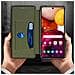 Custodia Galaxy A71 In Similpelle Portacarte Sportellino Supporto Video Nero - Foto miniatura 2