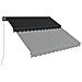 Tenda Da Sole Retrattile Manuale 300x250 Cm Antracite - Foto miniatura 2