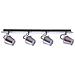 Faretti Moderni Nickel Satinato A 4 Luci Led, Gu10 - Foto miniatura 1