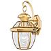 Lanterna Da Parete 1 Luce Da Esterno Piccola Luce Ottone Lucido Ip44, E27 - Foto miniatura 1