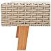 Set Divani da Giardino 4 pz con Cuscini in Polyrattan Beige - Foto miniatura 3