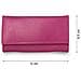 Portachiavi classico in pelle Multicolore a 6 ganci Fucsia - Foto miniatura 3