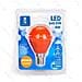 Lampadina Led Luce Arancione A5 G45 4w Attacco E14 - Grande Angolo 230 Misura D45h80mm Equivalente A 30w Ad Incadescenza - Foto miniatura 1