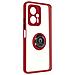Cover Xiaomi Poco X4 Gt Bimateria Anello Metallico Supporto Rossa - Foto miniatura 2