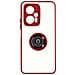 Cover Xiaomi Poco X4 Gt Bimateria Anello Metallico Supporto Rossa - Foto miniatura 1