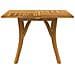 Tavolo Da Giardino 110x110x75 Cm Legno Massello Di Acacia - Foto miniatura 2