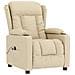 Poltrona Elettrica Reclinabile Crema In Tessuto - Foto miniatura 3