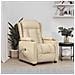 Poltrona Elettrica Reclinabile Crema In Tessuto - Foto miniatura 1