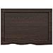 Piano Bagno Marrone Scuro 60x40x (2-4) cm Legno Massello Trattato - Foto miniatura 2
