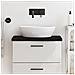 Piano Bagno Marrone Scuro 60x40x (2-4) cm Legno Massello Trattato - Foto miniatura 4