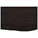 Piano Bagno Marrone Scuro 60x40x (2-4) cm Legno Massello Trattato - Foto miniatura 5