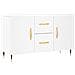Credenza Bianca 100x36x60 Cm In Legno Multistrato - Foto miniatura 2
