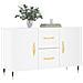 Credenza Bianca 100x36x60 Cm In Legno Multistrato - Foto miniatura 3