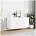 Credenza Bianca 100x36x60 Cm In Legno Multistrato - Foto miniatura 1