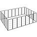 Box Cani 24 Pannelli Nero 50x100 Cm Acciaio Verniciato Polvere - Foto miniatura 1