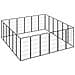 Box Cani 24 Pannelli Nero 50x100 Cm Acciaio Verniciato Polvere - Foto miniatura 3
