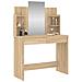 Toeletta Con Specchio Rovere Sonoma 96x39x142 Cm - Foto miniatura 3