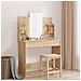 Toeletta Con Specchio Rovere Sonoma 96x39x142 Cm - Foto miniatura 1