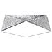 Lampada Da Soffitto Hexa 45 Argento Sl. 0694 - Moderno Lampade Da Soffitto Argento 15x45x45 Cm - Foto miniatura 1