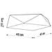 Lampada Da Soffitto Hexa 45 Argento Sl. 0694 - Moderno Lampade Da Soffitto Argento 15x45x45 Cm - Foto miniatura 4