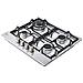 CBGZ2414S Piano cottura a gas 60cm, 8,5kW, 4 bruciatori, Griglie in ghisa, Piatto inox - Foto miniatura 13