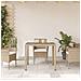 Tavolo Da Giardino Con Piano Vetro Beige 90x90x75 Cm Polyrattan - Foto miniatura 3